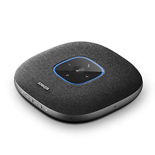 Anker PowerConf S3 Bluetooth Konferenzlautsprecher, 6 integrierte Mikrofone, verbesserter Tonaufnahme, 24 Std Gesprächszeit, Soundcore App Steuerung, Bluetooth 5, USB-C, ideal für Büro und Homeoffice